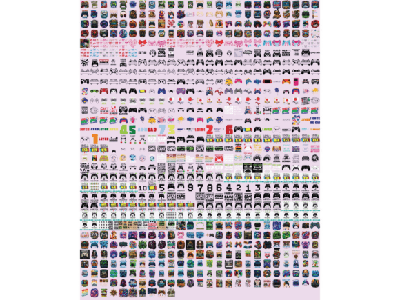 760 Gamer Video Game PNG SVG: Graphics & Templates