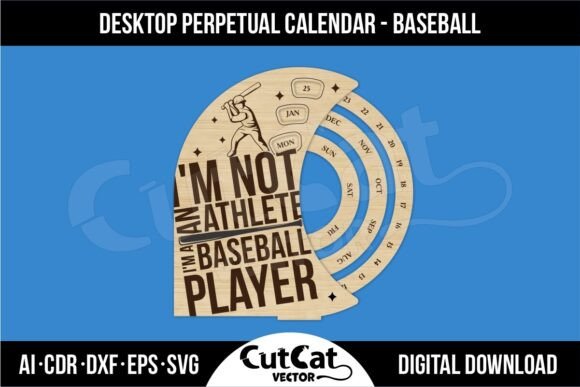 Baseball Desktop Perpetual Calendar SVG: A Designer's Review