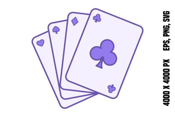 Colored Card Game Icon: Graphics & Icons for Crafters
