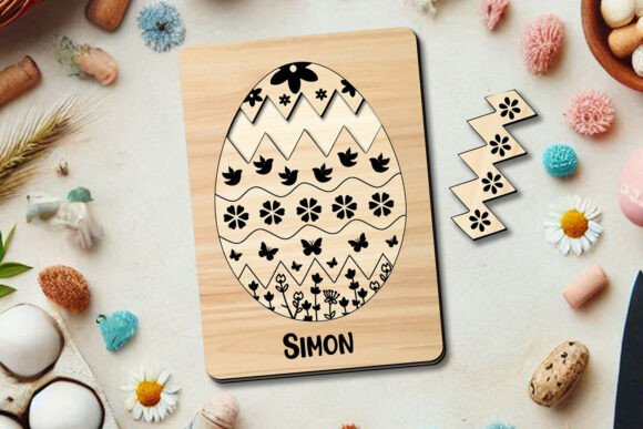 Easter Puzzle Egg Engraved Kid Child SVG: A Designer's Review
