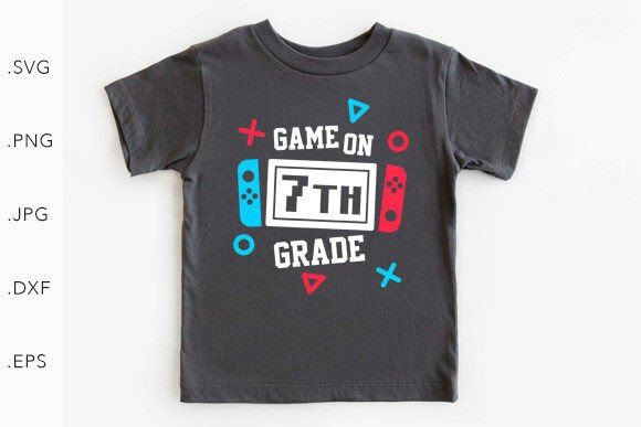 Game on 7th Grade SVG PNG: Graphics for Editorial Design