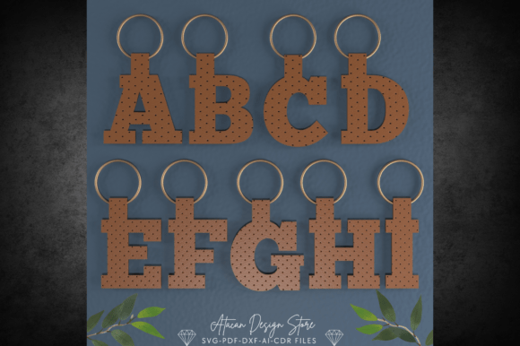 Laser Cut Alphabet Keychain SVG Bundle: Laser Cutting & Keychains