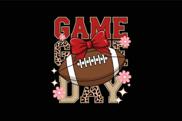 Leopard Print Game Day SVG for Crafts and Graphics