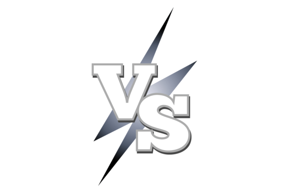 Vs Logo: Game Match Emblem for Embroidery Projects